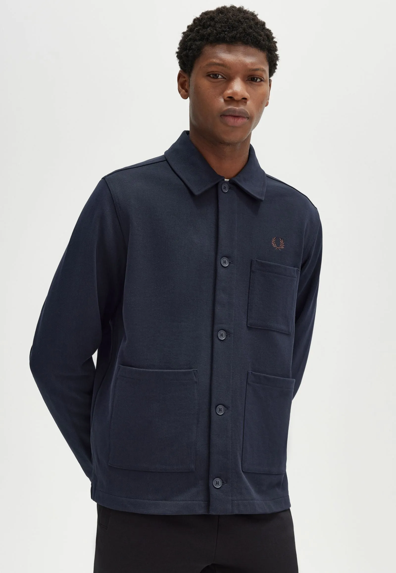 Fred Perry - Heavyweight Sweat Navy - Jacket