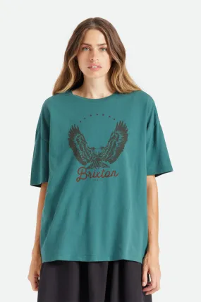 Freebird Oversized Boyfriend Tee - Emerald