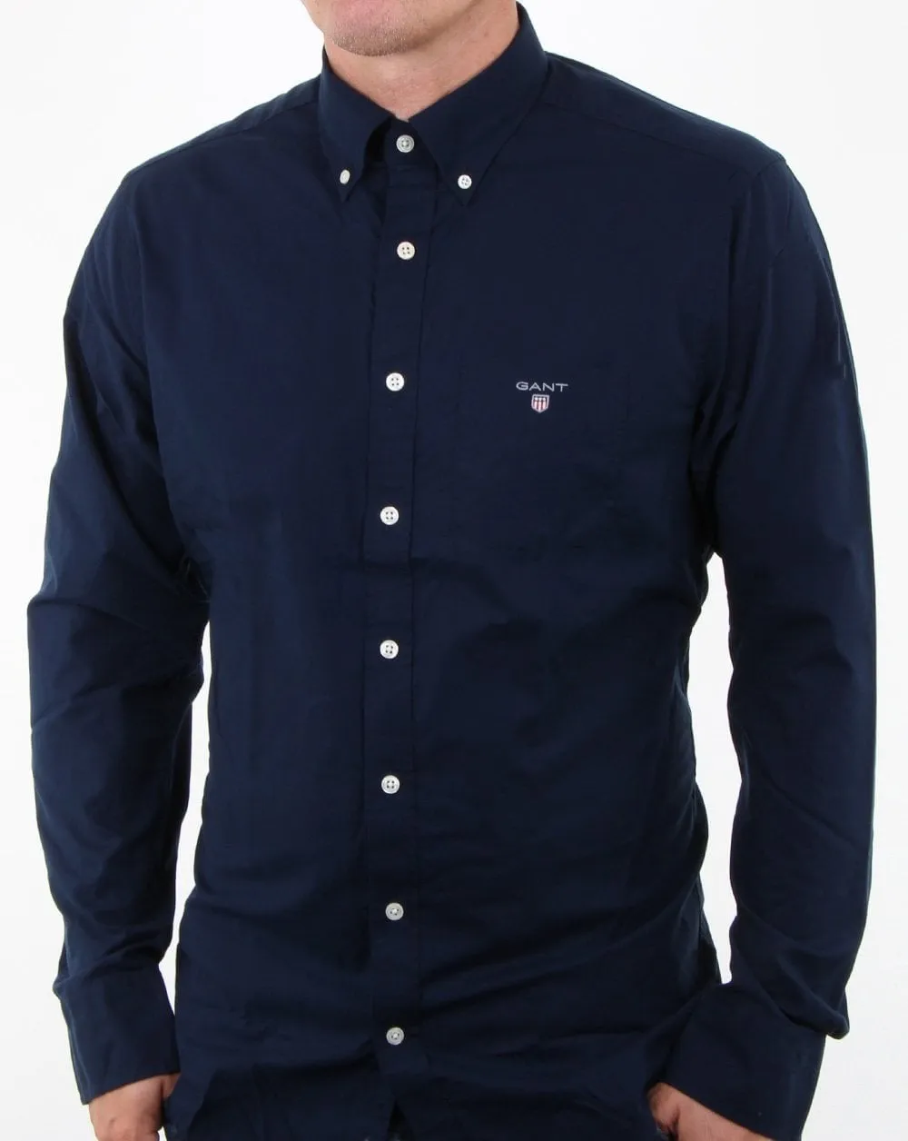 Gant Broadcloth Shirt Navy