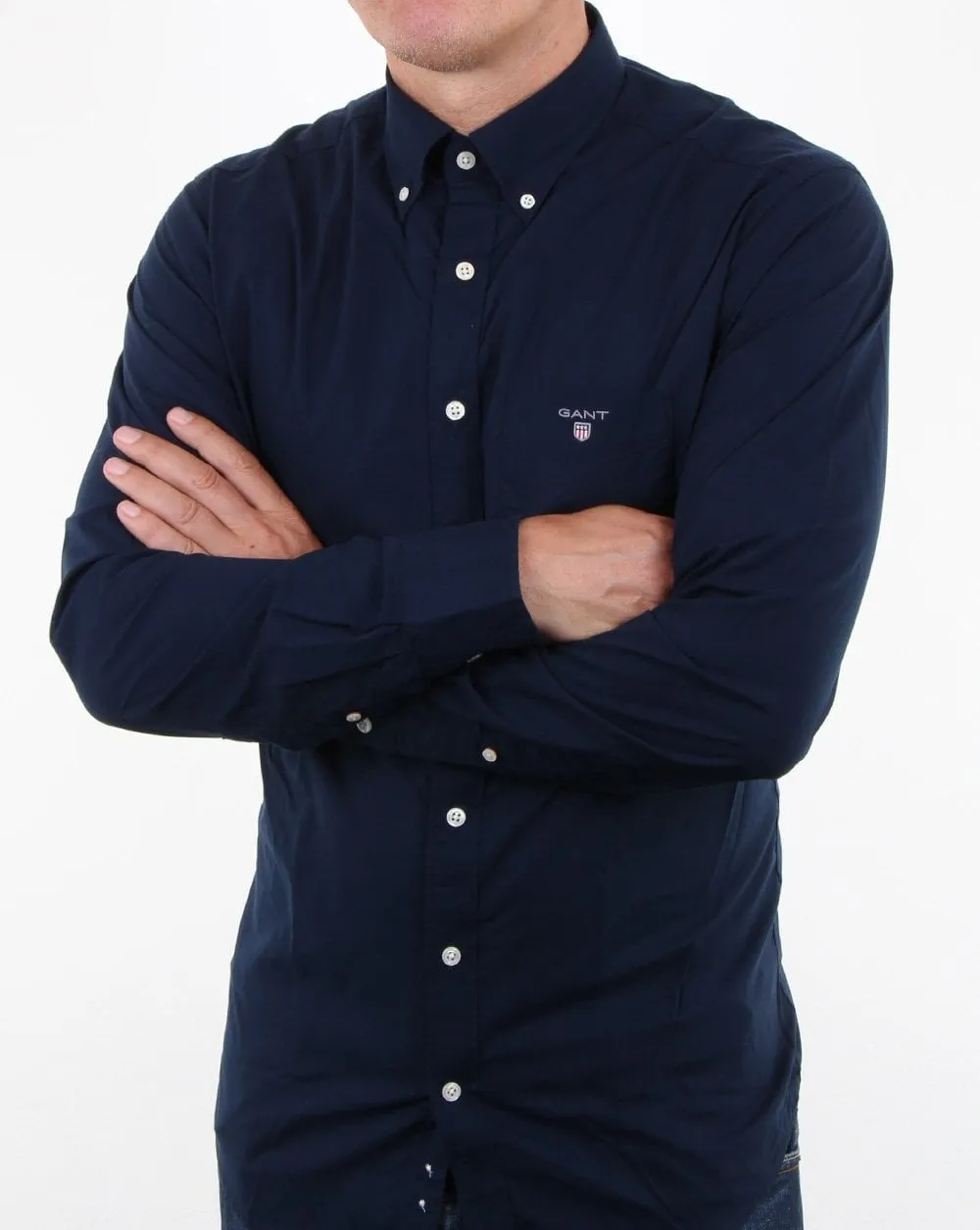 Gant Broadcloth Shirt Navy