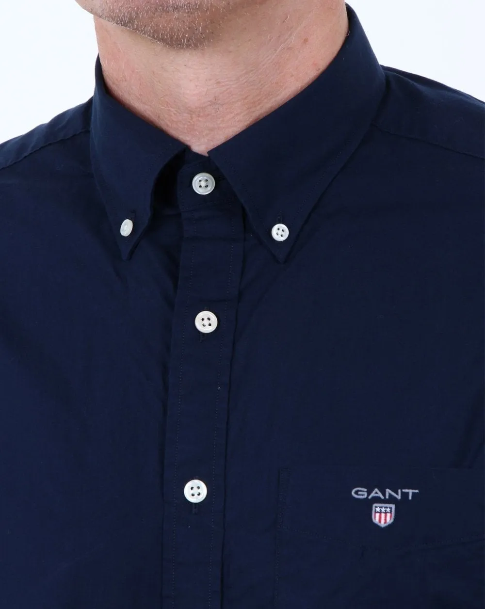 Gant Broadcloth Shirt Navy