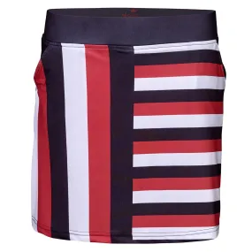 Girls Golf Striped Fashionista Resort Skort