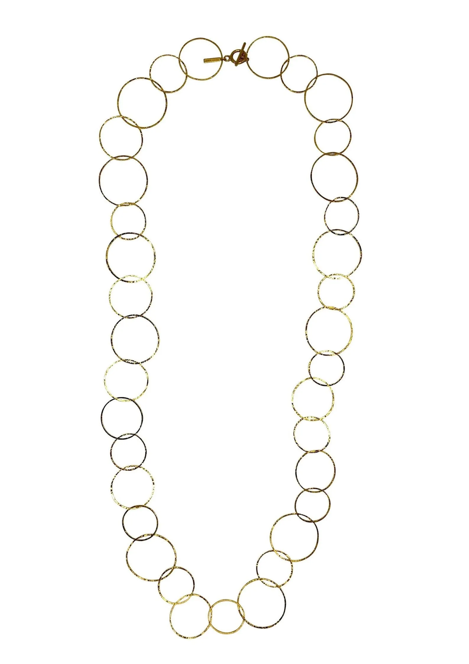 Gold Halo Lindy Links Long Necklace