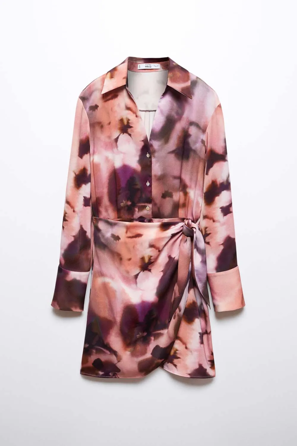 Gradient floral print dress