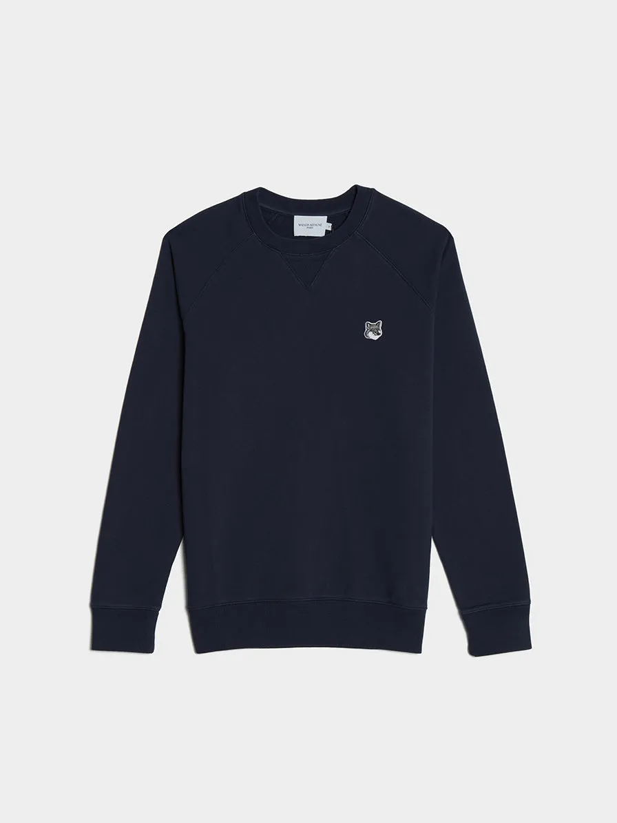 Grey Fox Head Patch Classic Sweatshirt, Navy