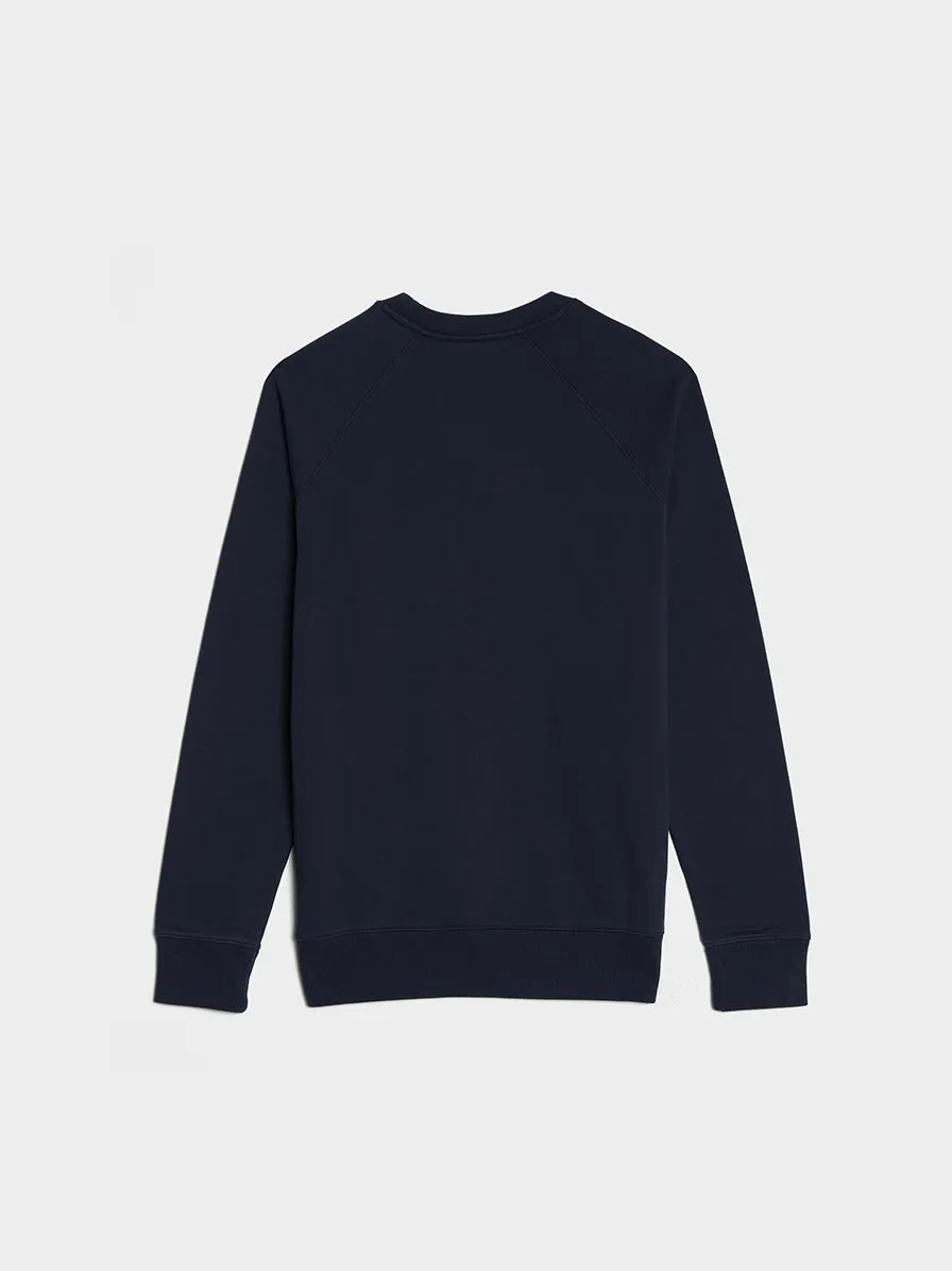 Grey Fox Head Patch Classic Sweatshirt, Navy