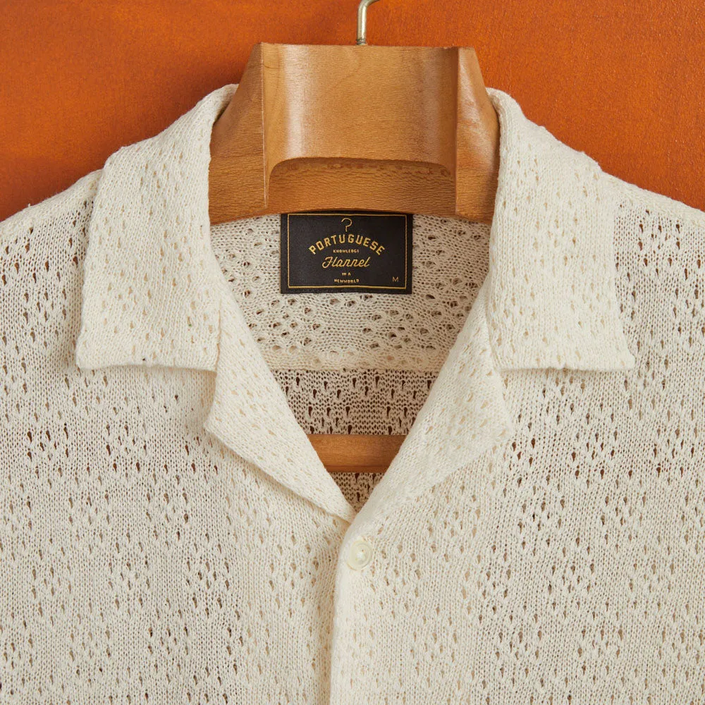 Ground Eyelet S/S Vacation Shirt - Natural