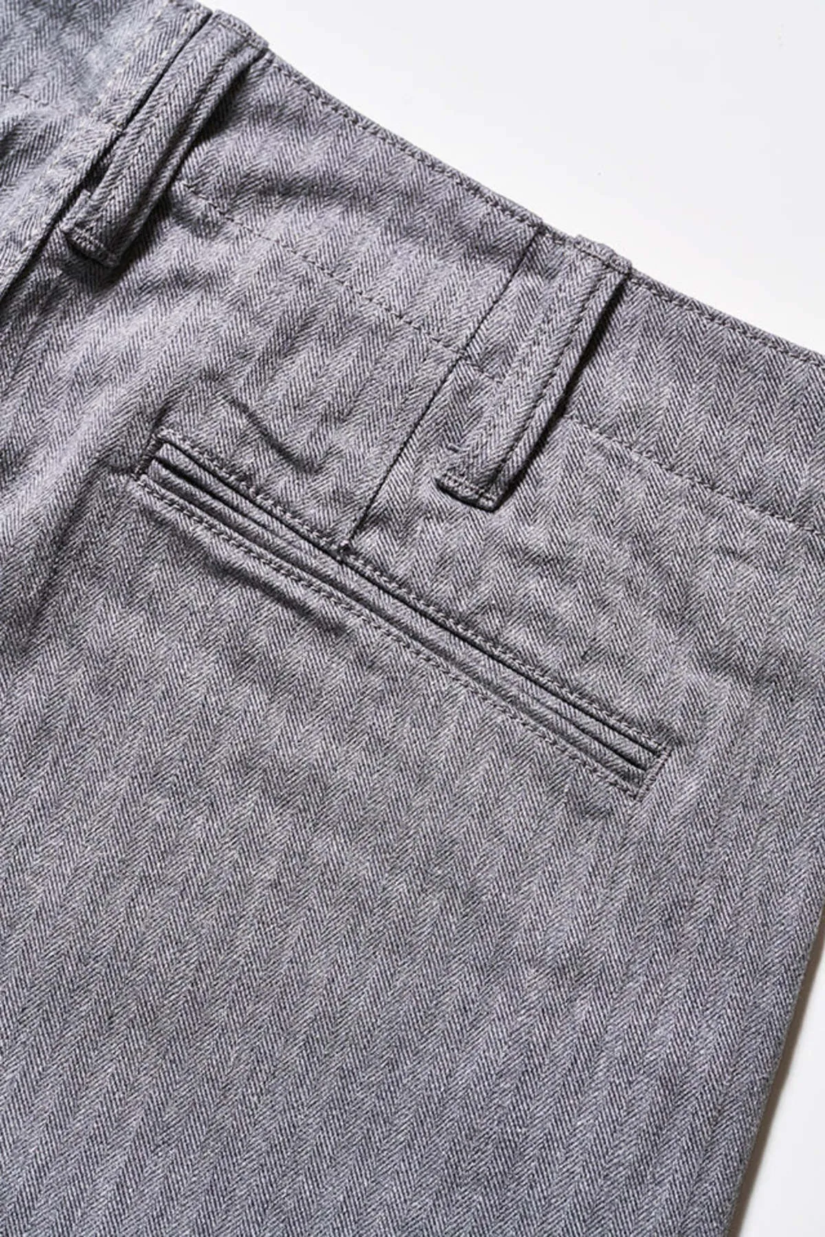 Herringbone Trousers - Grey