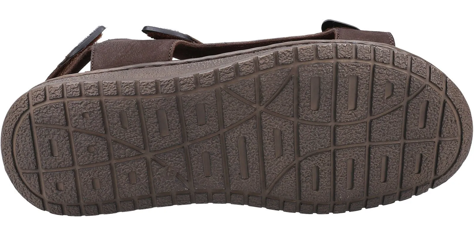 Hush Puppies Neville Quarter Strap Mens Leather Touch Fastening Sandal