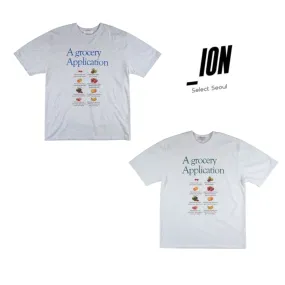 IONSEOUL  |Unisex Street Style Cotton Short Sleeves Oversized Logo