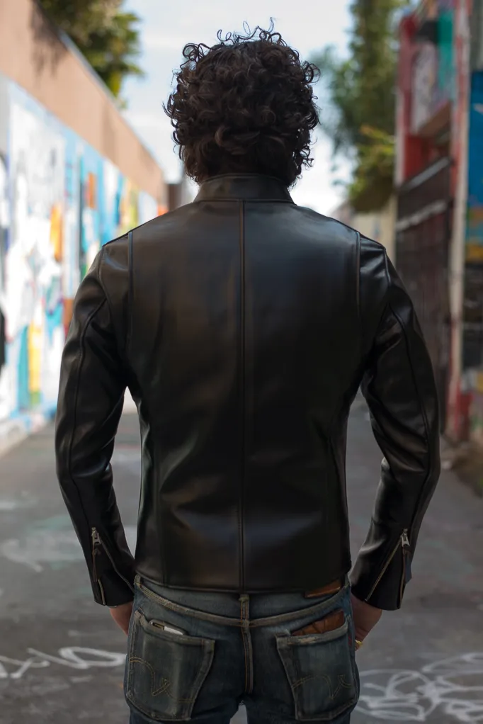 Iron Heart Horsehide Leather Jacket - Black Battle Edition