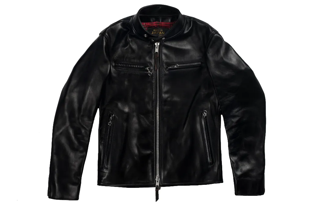 Iron Heart Horsehide Leather Jacket - Black Battle Edition