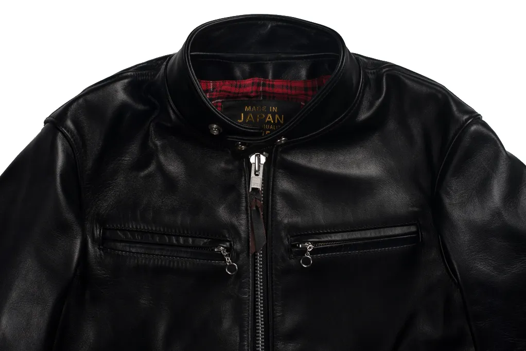 Iron Heart Horsehide Leather Jacket - Black Battle Edition