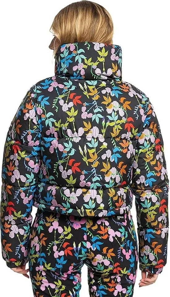 jacket Roxy Roxy X Rowley Short Puffer - KVJ7/True Black Multifloral - women´s