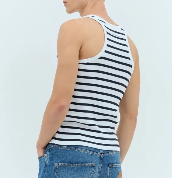 JeanPaul GAULTIER  |Stripes Cotton Logo Tanks