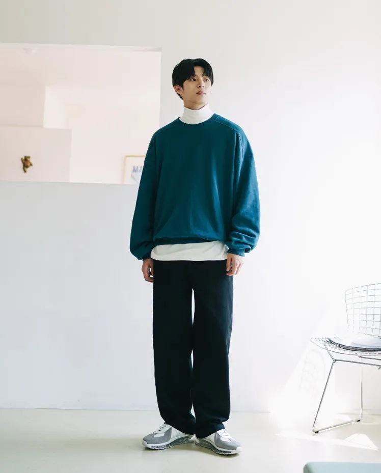 Jemut  |[JEMUT]★EDGE OVERFIT SWEATSHIRTS