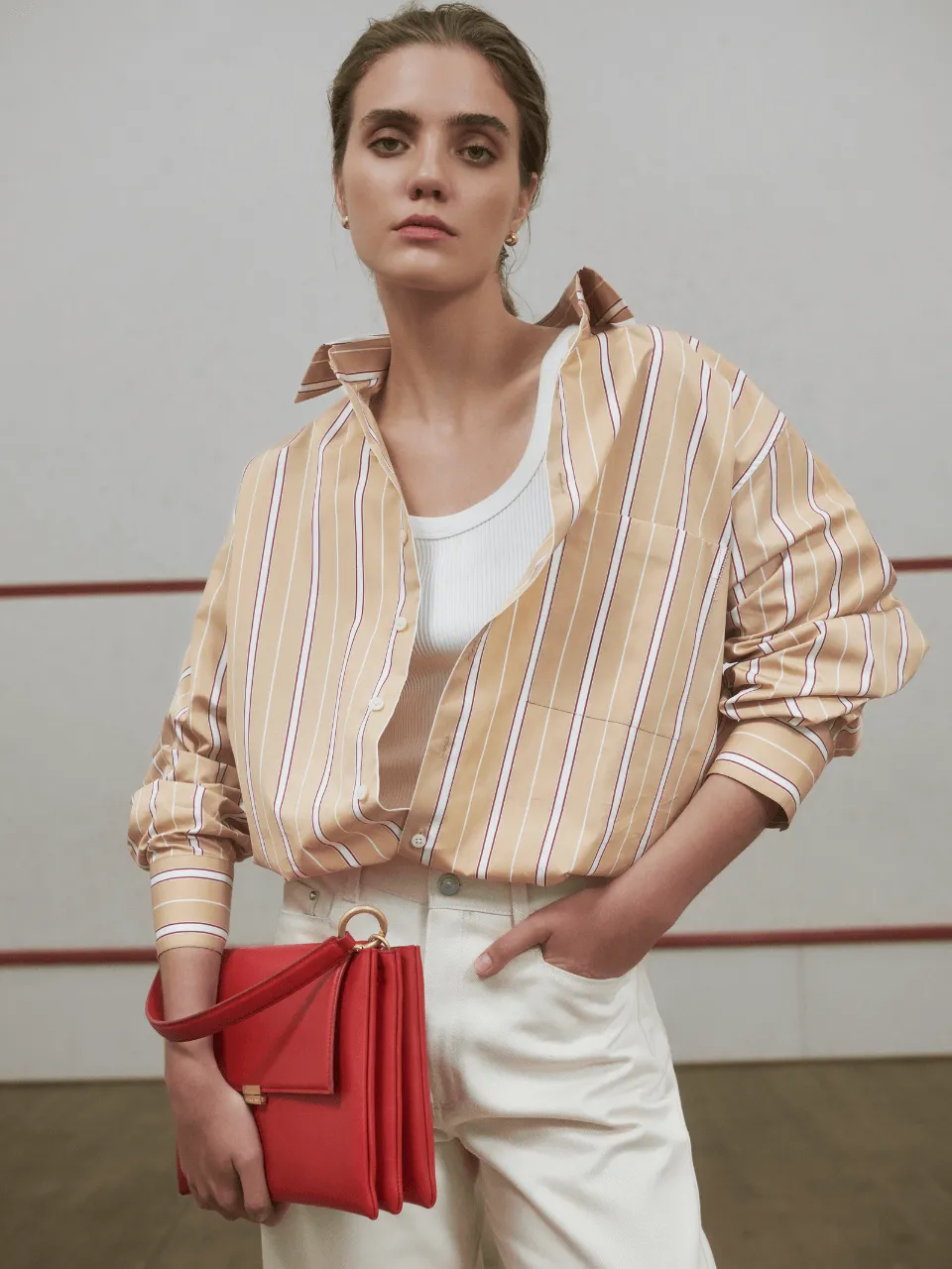 Jen Oversized Striped Shirt