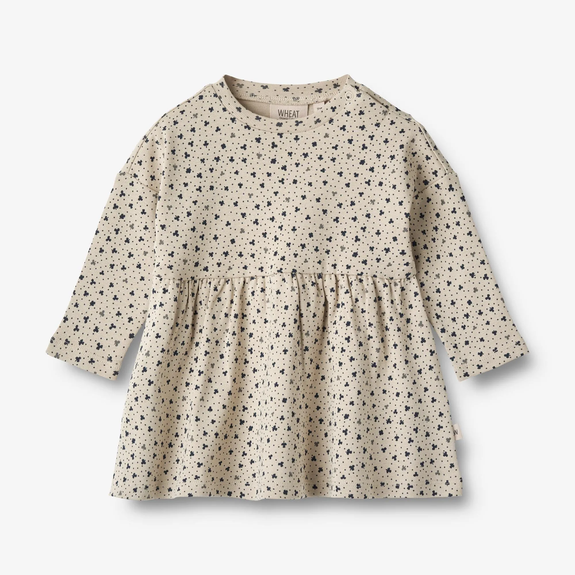 Jersey Dress Emmy | Baby - soft beige clover