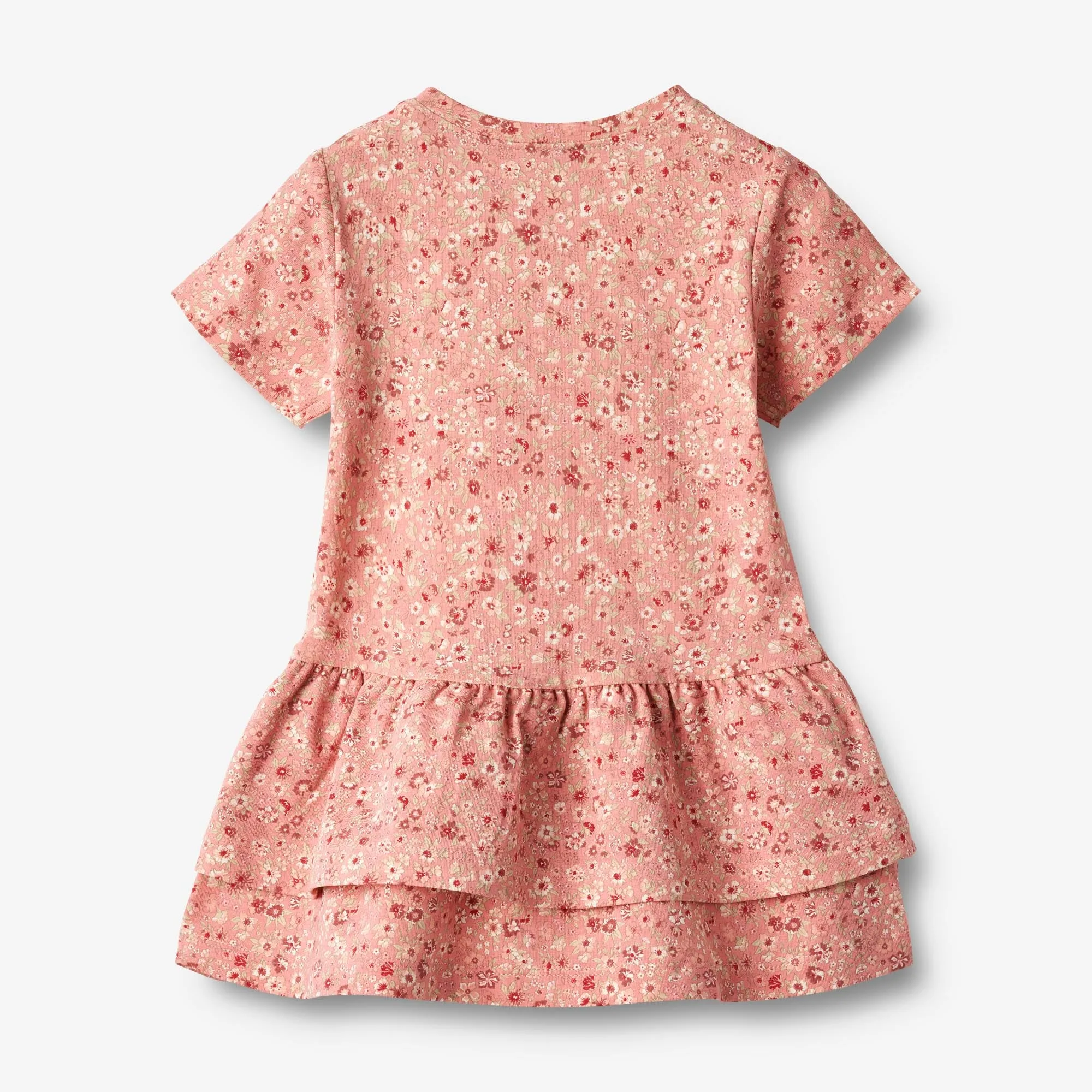 Jersey Dress S/S Johanna - rosette flowers