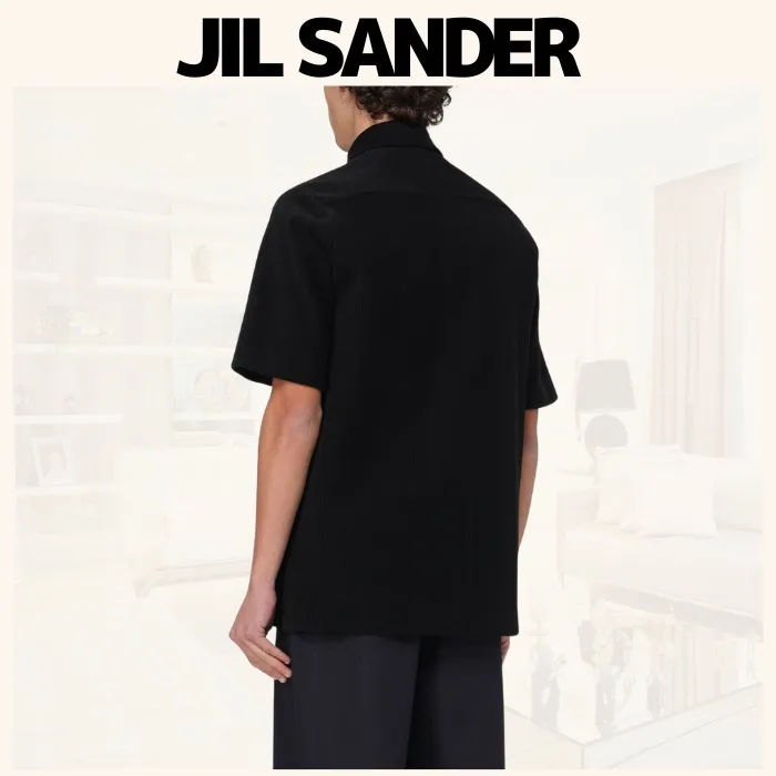 Jil Sander  |Street Style Plain Cotton Short Sleeves Logo Designers