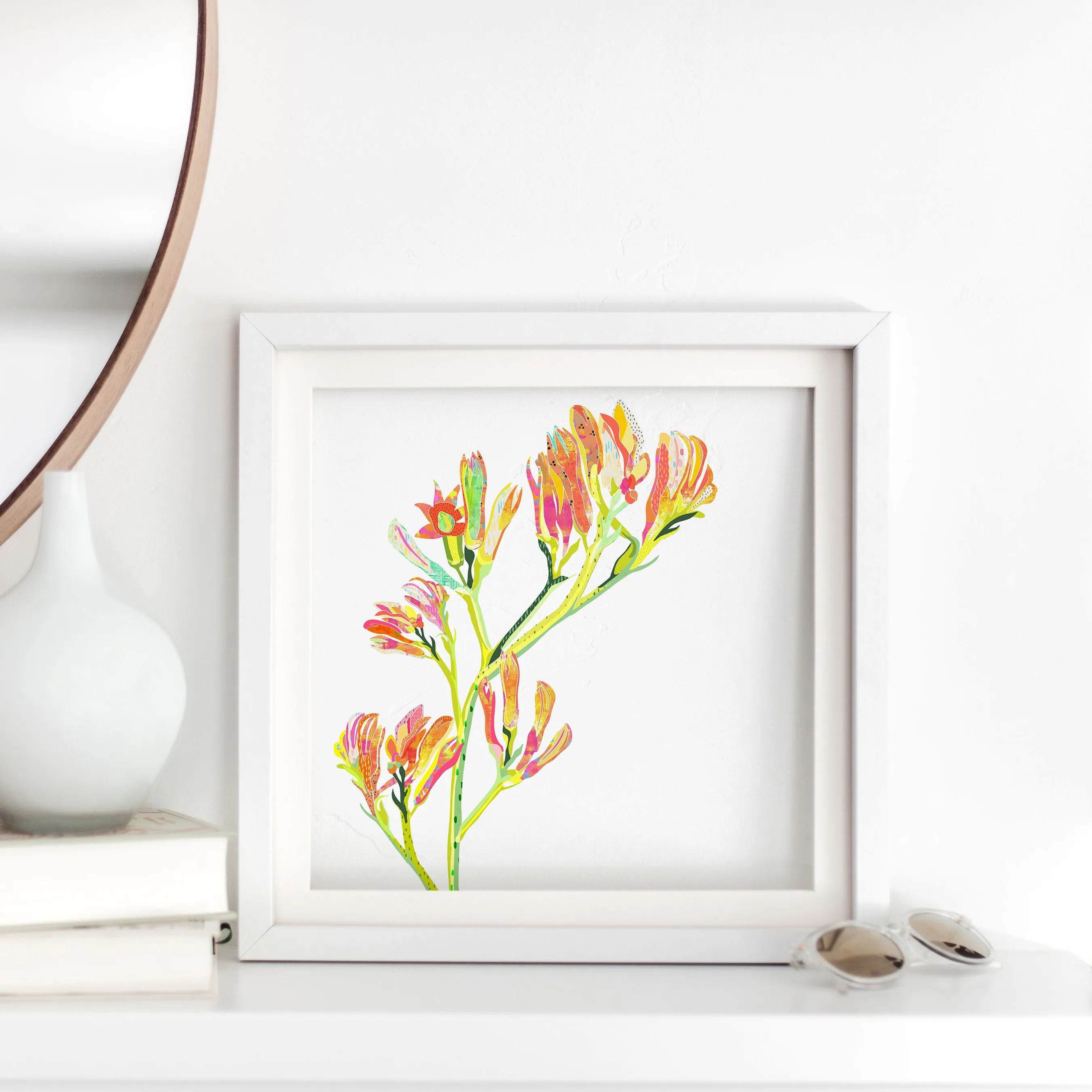 Kangaroo Paws Art Print