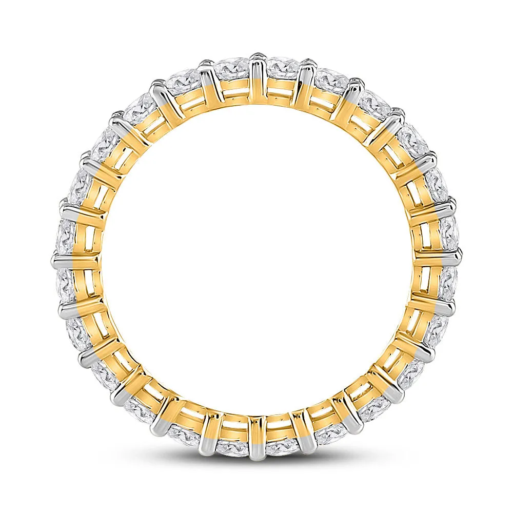 Keene Jewelers 14kt Yellow Gold Womens Round Diamond Eternity Wedding Band 2 Cttw Size 8