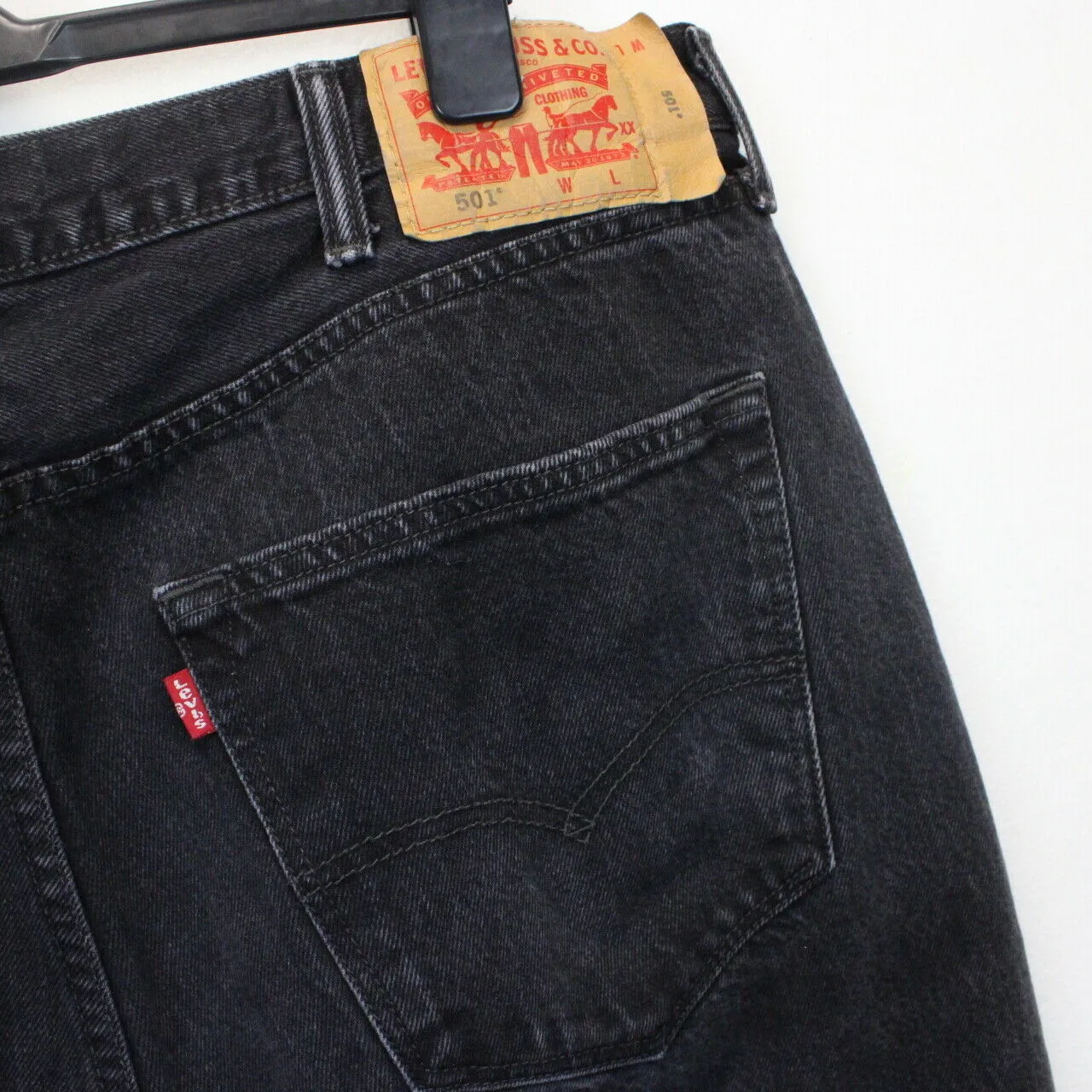 LEVIS 501 Jeans Black Charcoal | W40 L36