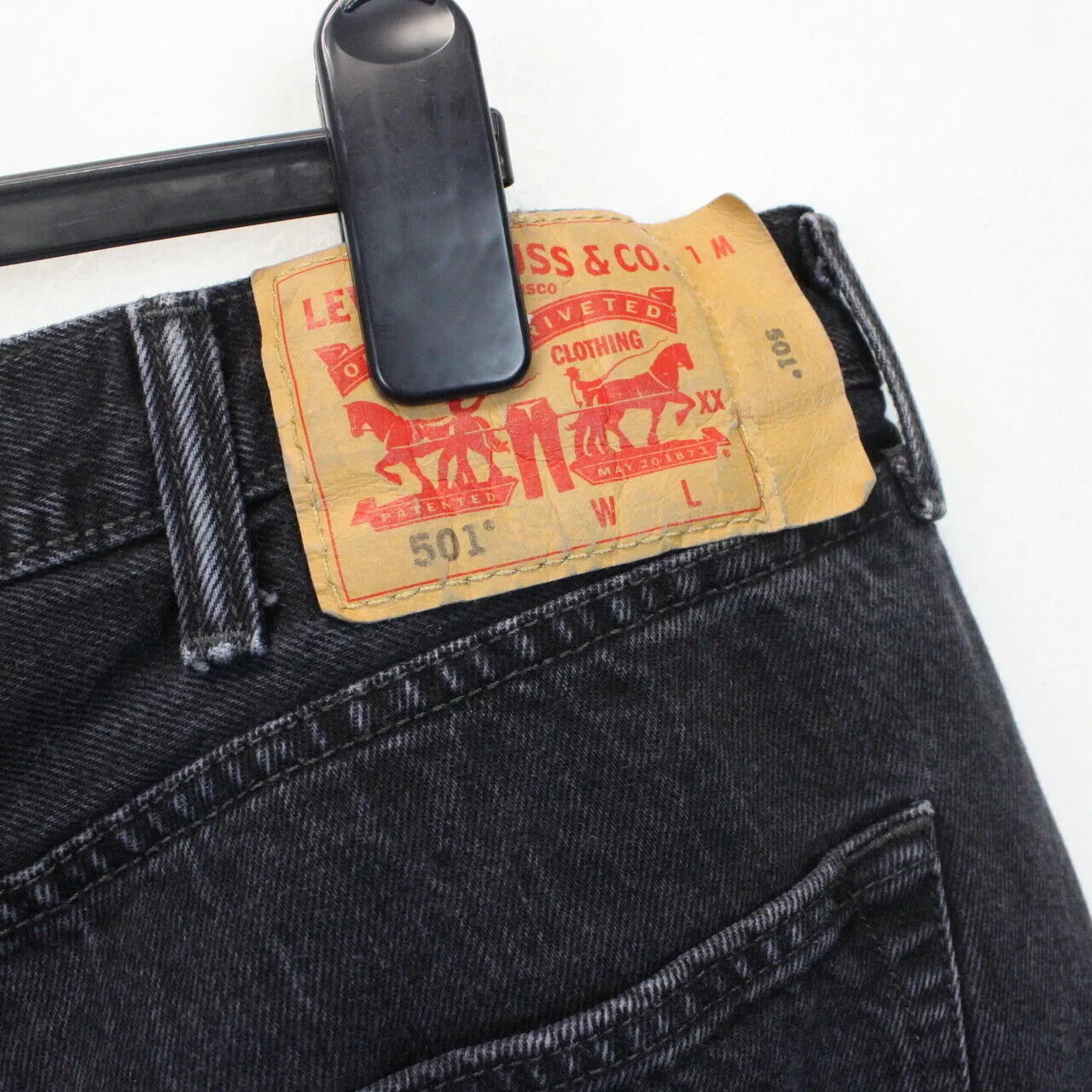 LEVIS 501 Jeans Black Charcoal | W40 L36