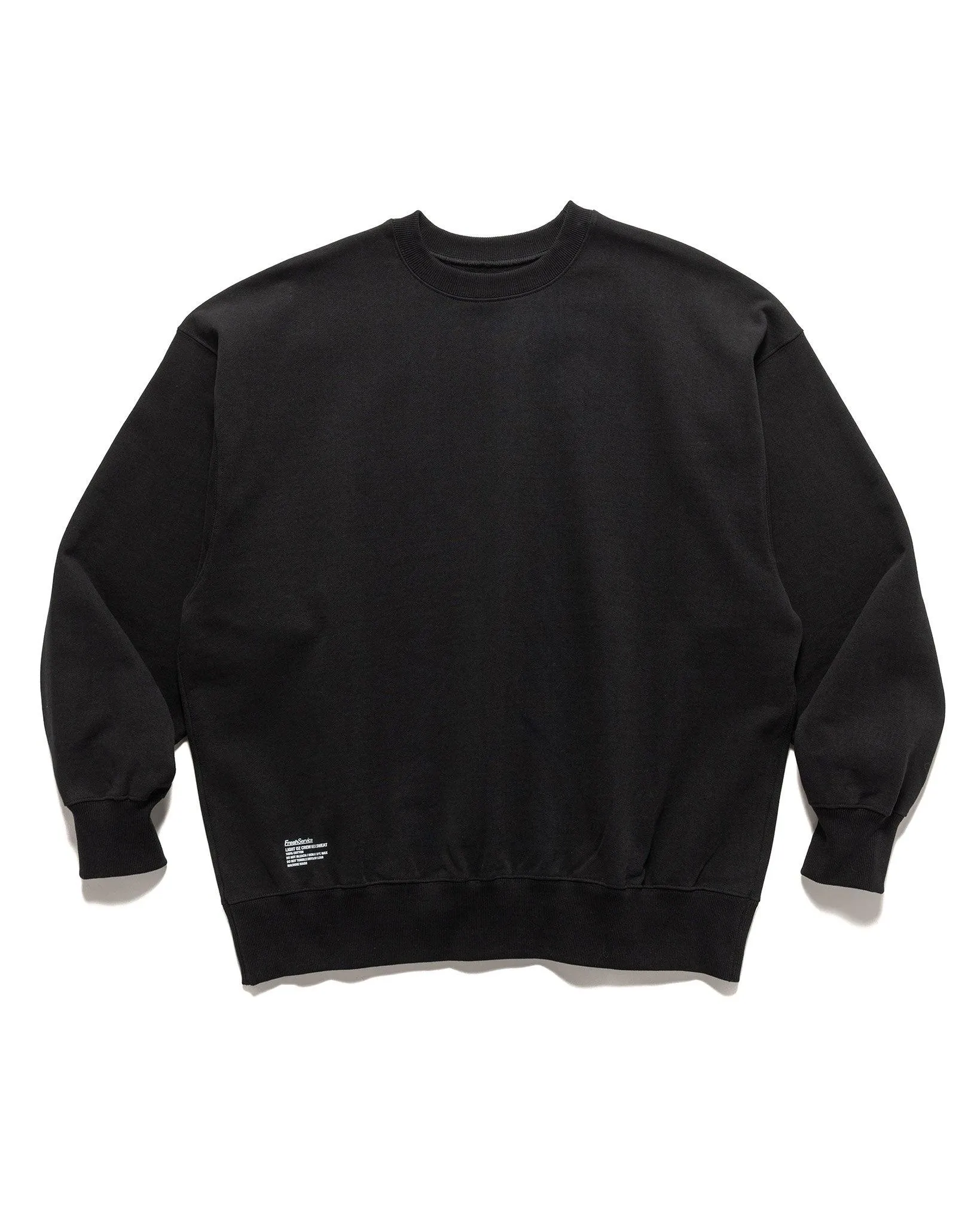 Light Oz Crew Neck Sweat Black