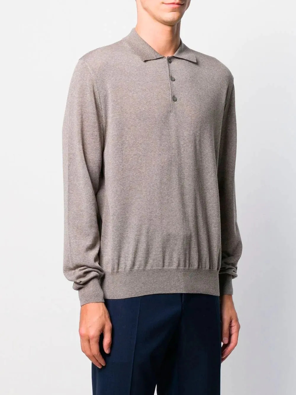 Long-sleeve polo shirt