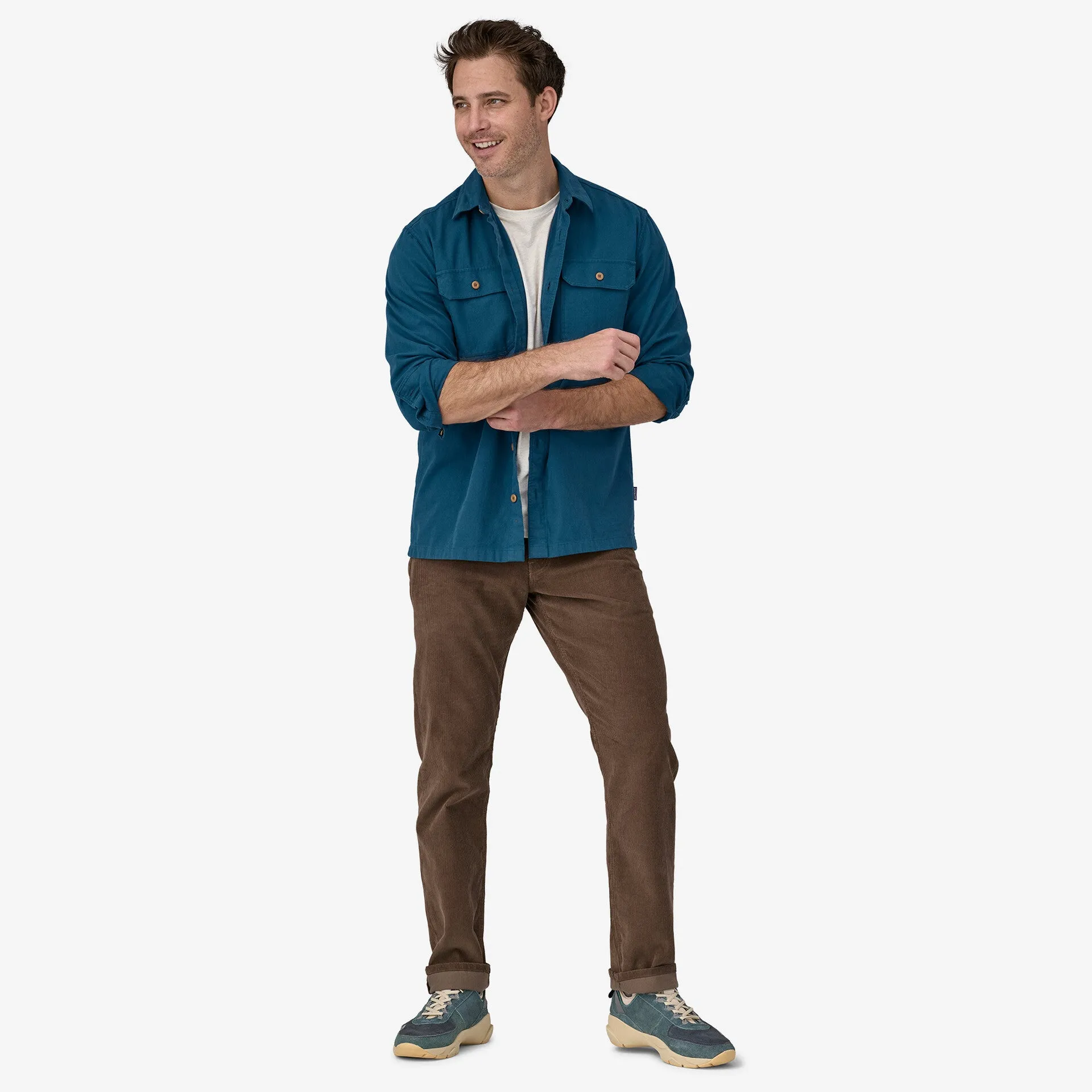 Long-Sleeved Organic Cotton Midweight Fjord Flannel Shirt (Men's)