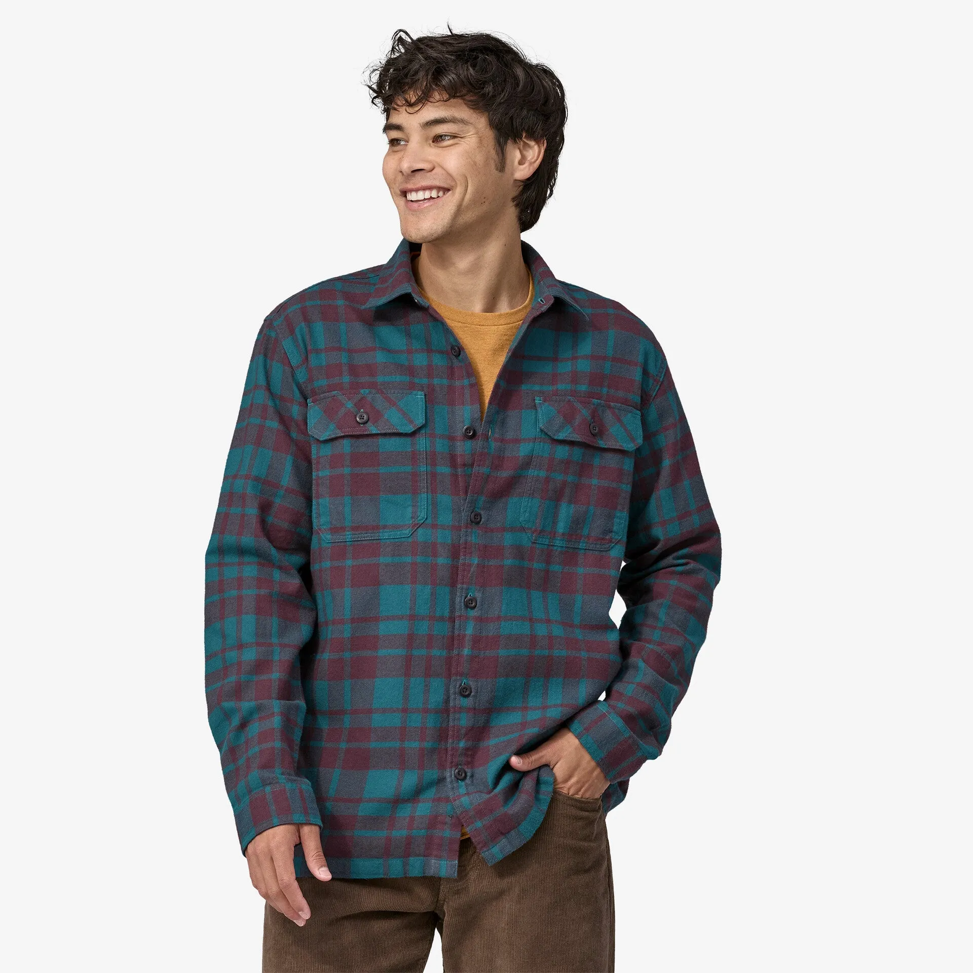 Long-Sleeved Organic Cotton Midweight Fjord Flannel Shirt (Men's)