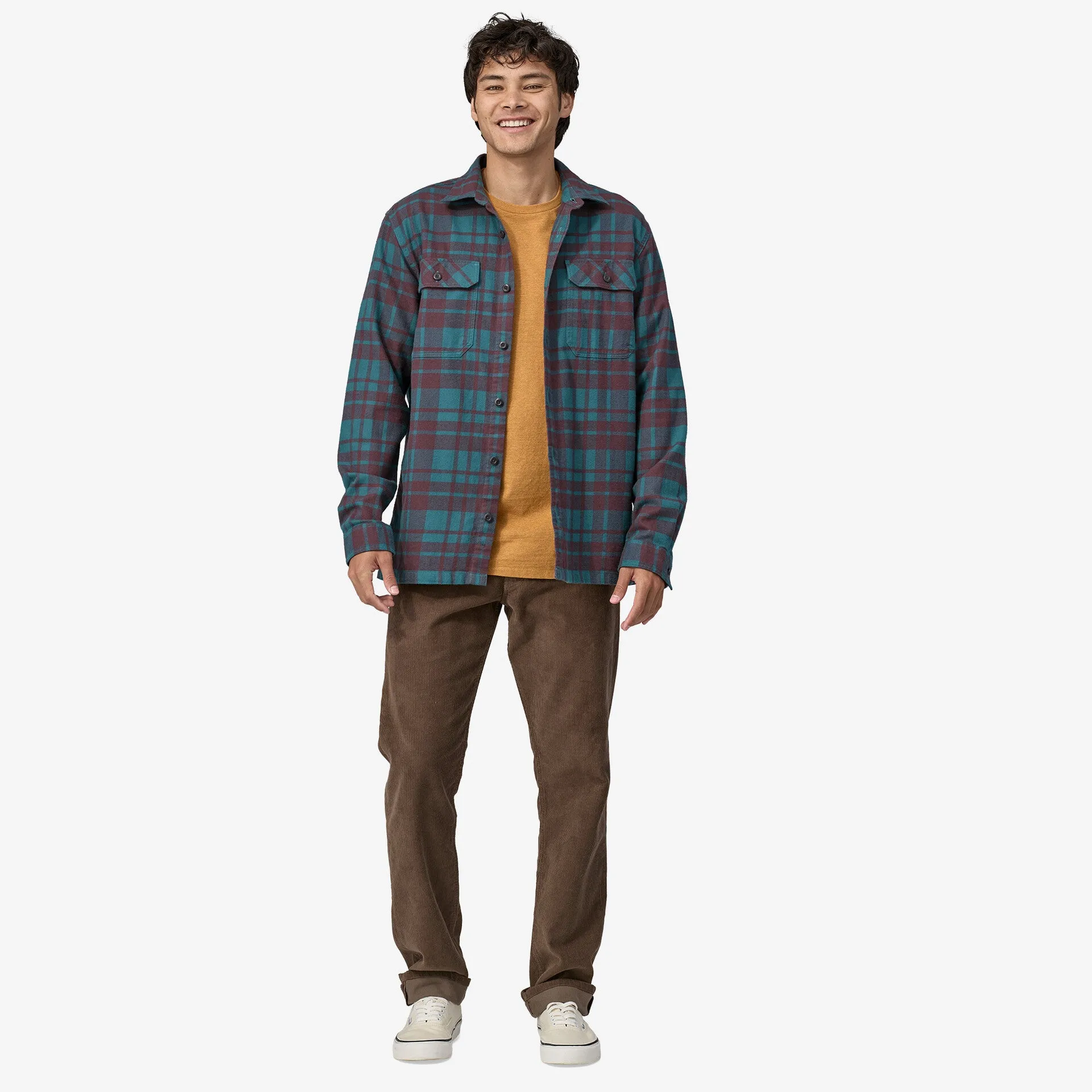 Long-Sleeved Organic Cotton Midweight Fjord Flannel Shirt (Men's)