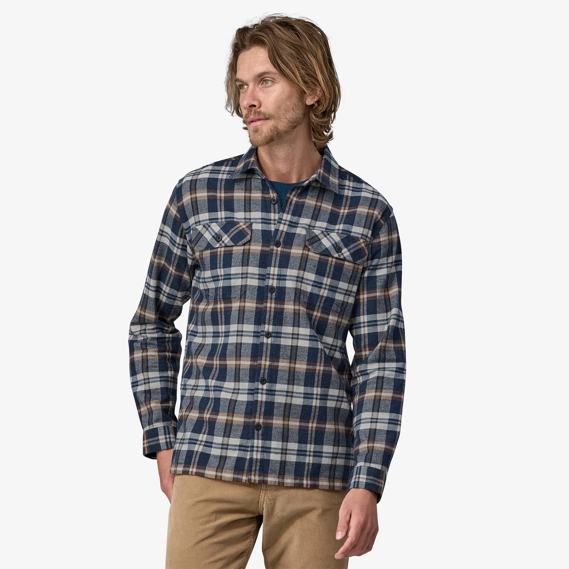 Long-Sleeved Organic Cotton Midweight Fjord Flannel Shirt (Men's)