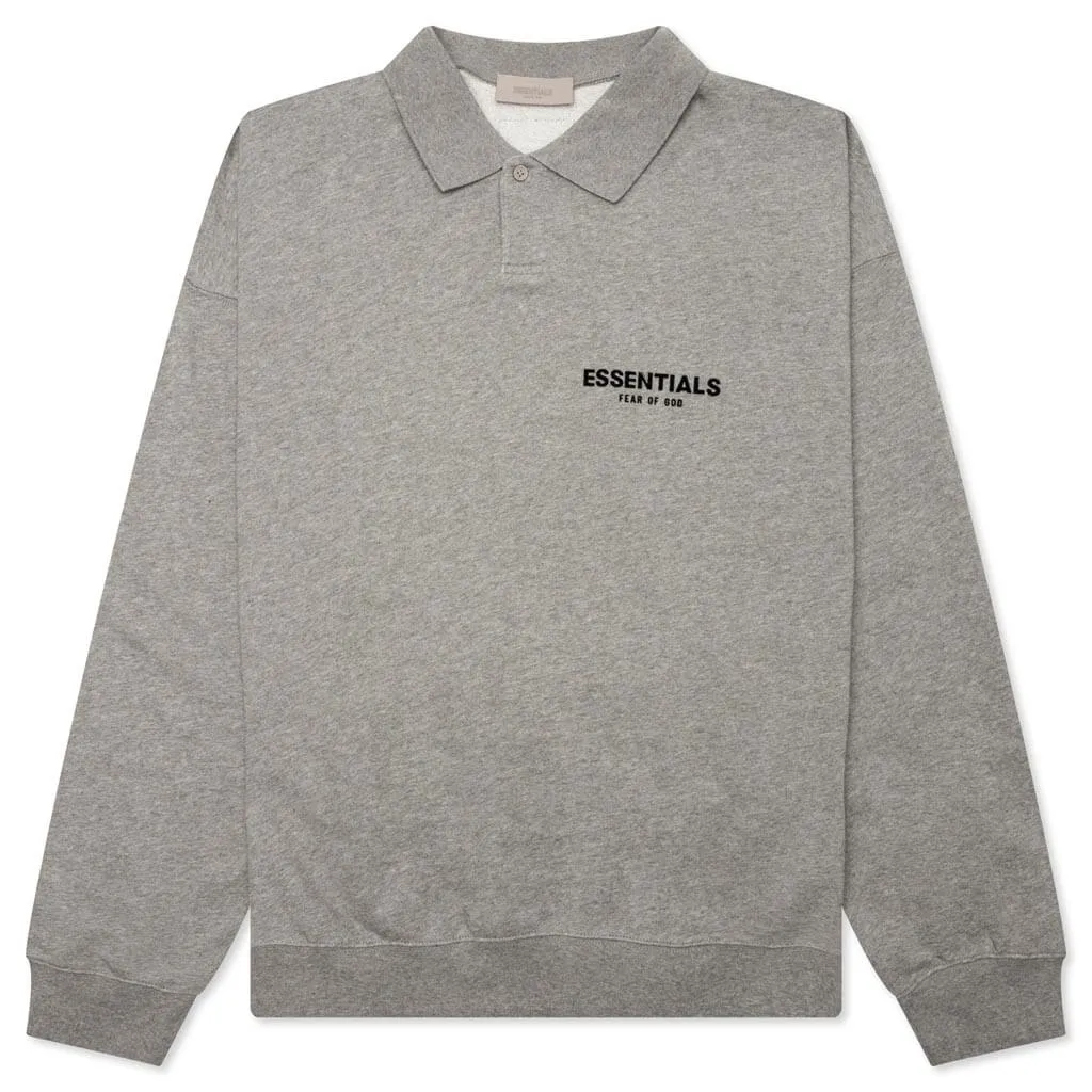 L/S Polo - Dark Oatmeal