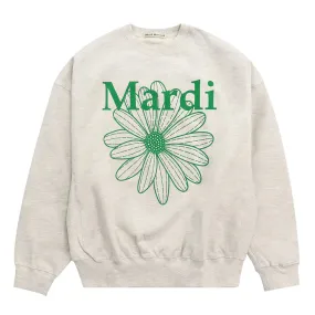 Mardi Mercredi  |Flower Patterns Rib Street Style U-Neck Long Sleeves Plain