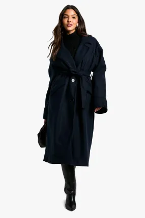 Marl Wool Look Coat