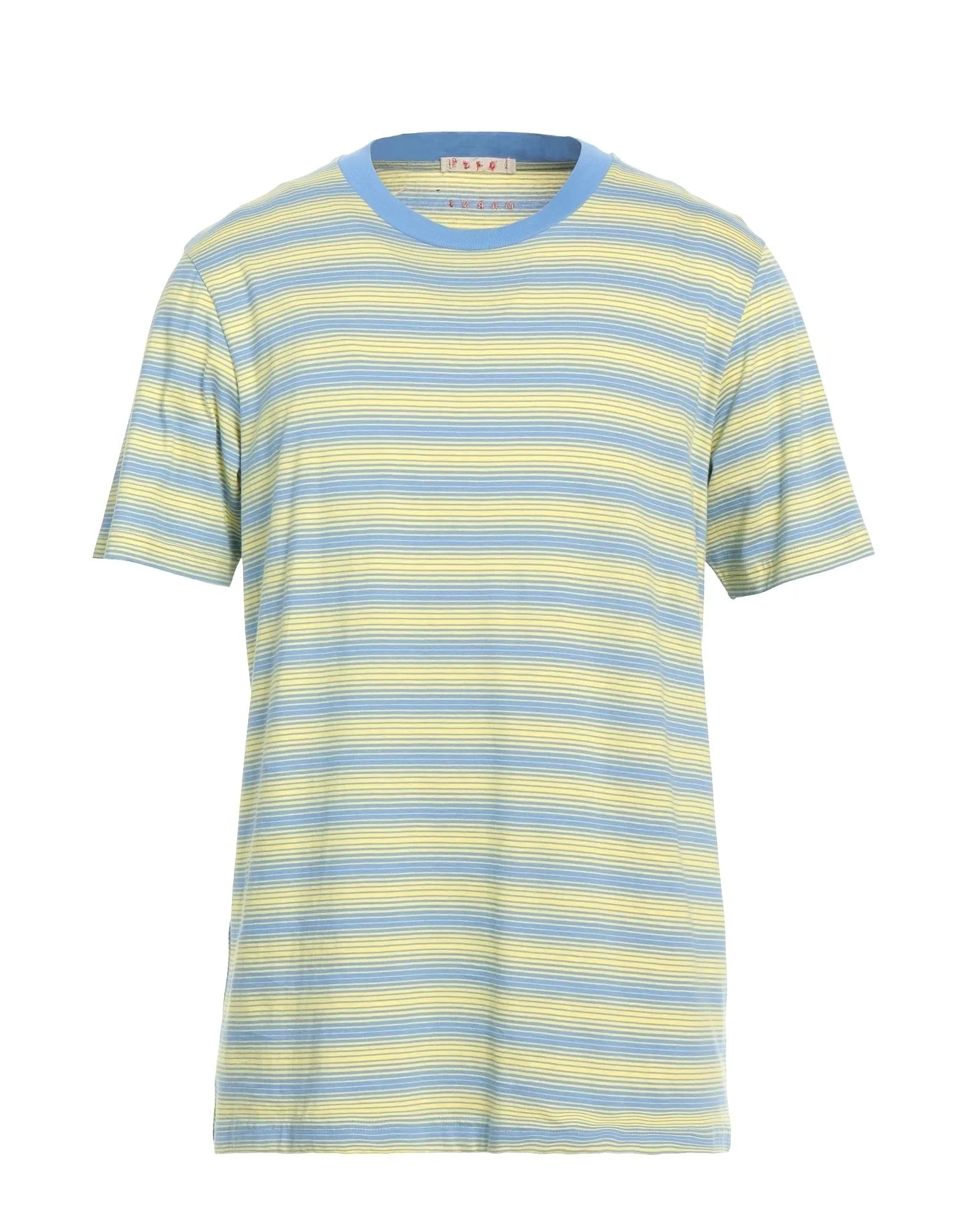 MARNI  |Crew Neck Stripes Cotton Short Sleeves Oversized Designers