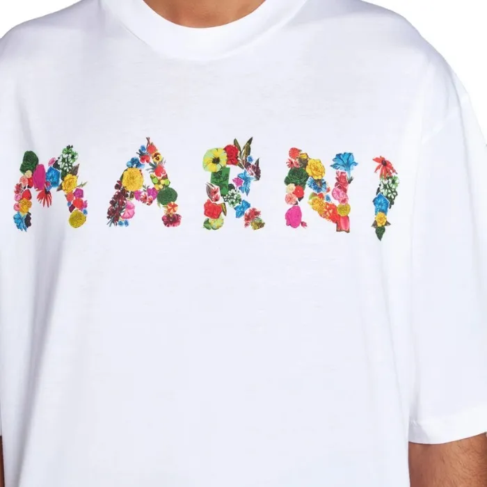 MARNI  |Street Style Plain Cotton Short Sleeves Logo Designers