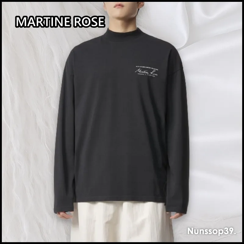 MARTINE ROSE  |Street Style Plain Cotton Short Sleeves Logo Designers