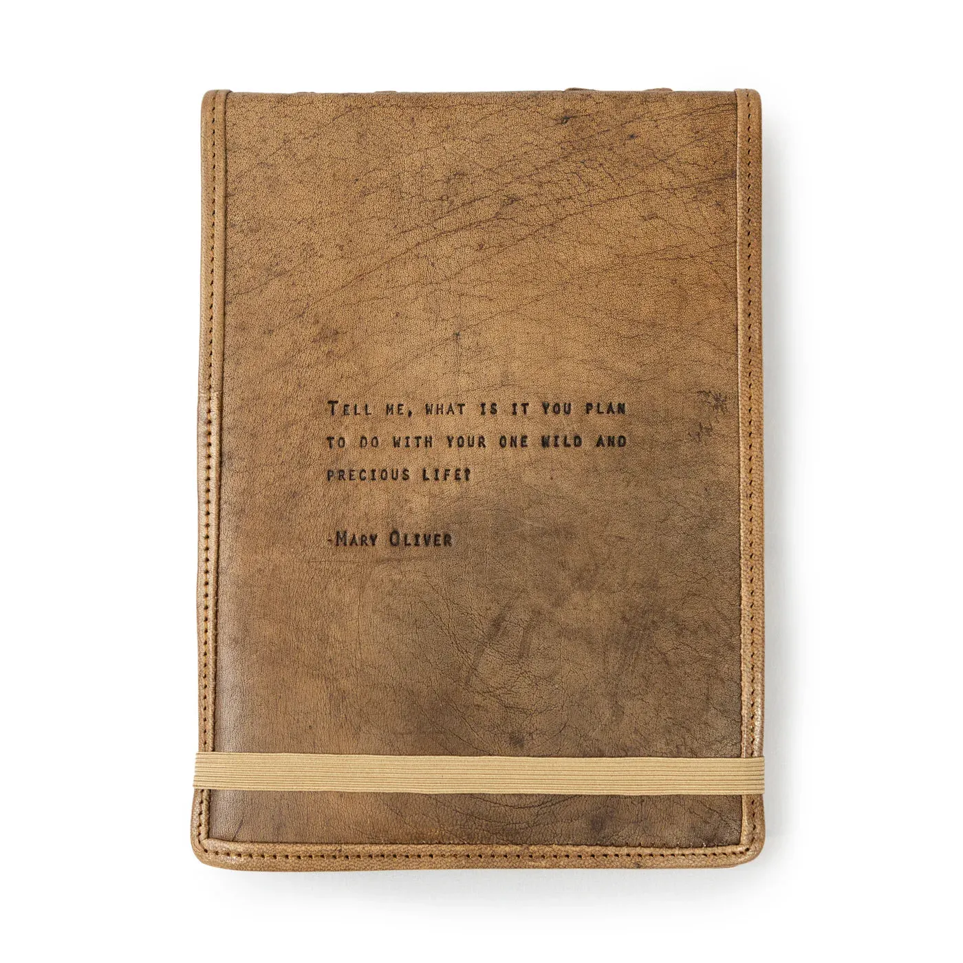 Mary Oliver Leather Journal