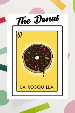 Memphis Poster Prints- The Donut