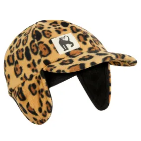 Mini Rodini Baby And Child Leopard Fleece Cap Brown