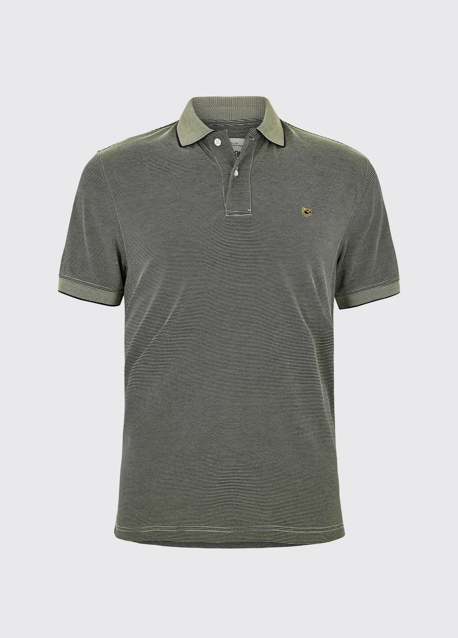 Mullaghmore Striped Polo - Citrus