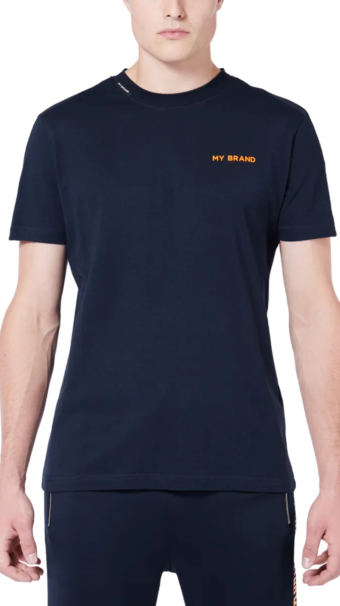 My Brand Tape T-Shirt | NAVY - ORANGE