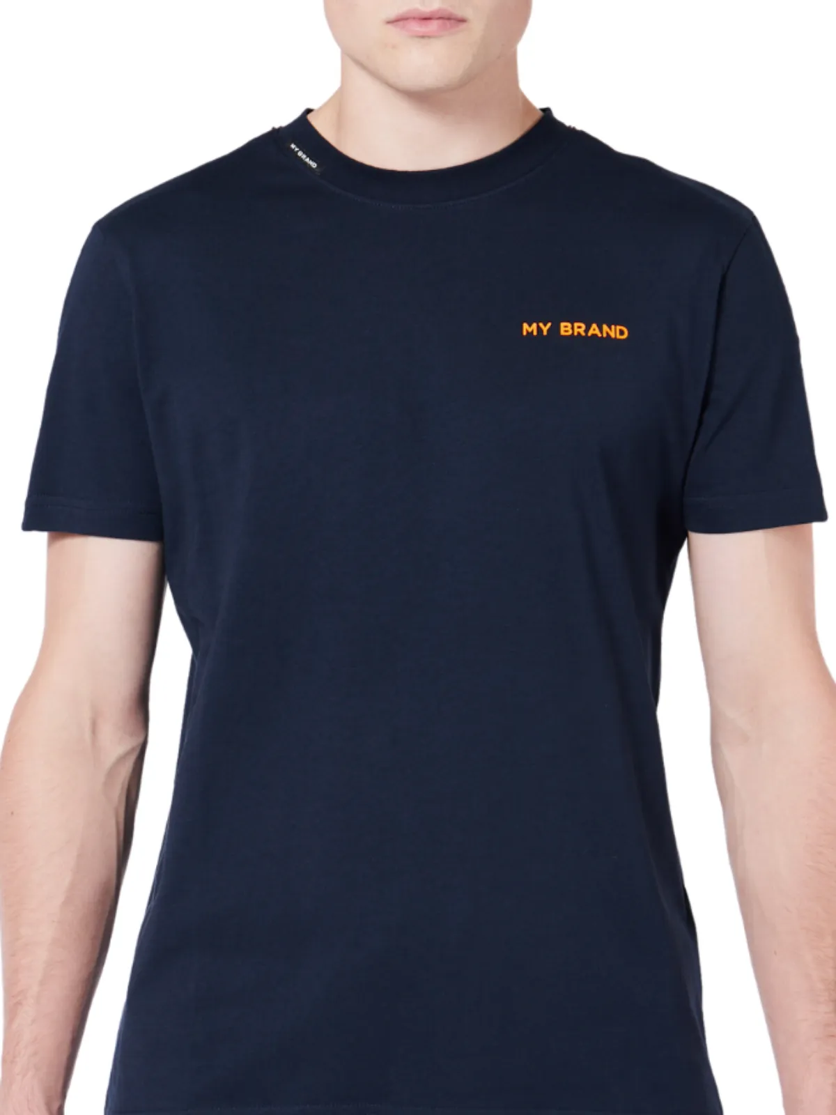 My Brand Tape T-Shirt | NAVY - ORANGE