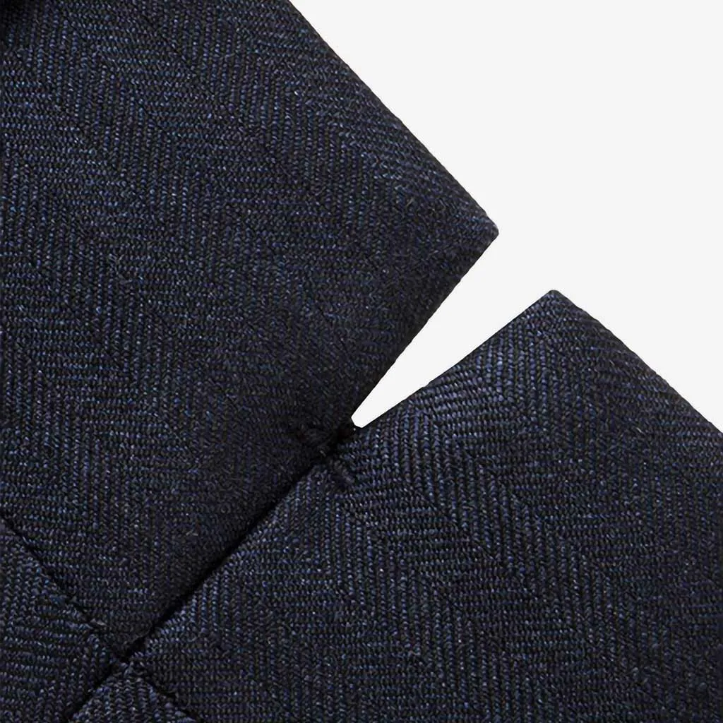 Navy Herringbone