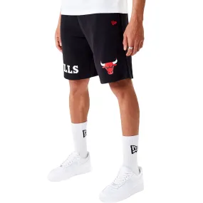 New Era Chicago Bulls Wordmark Oversized Sweatshorts - Black