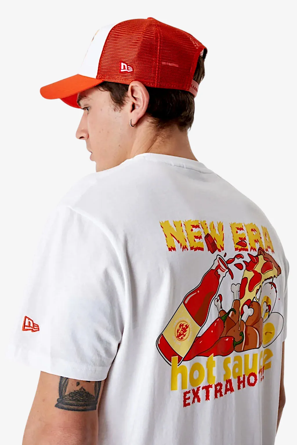 new era T-Shirt Maniche Corte Food Pizza