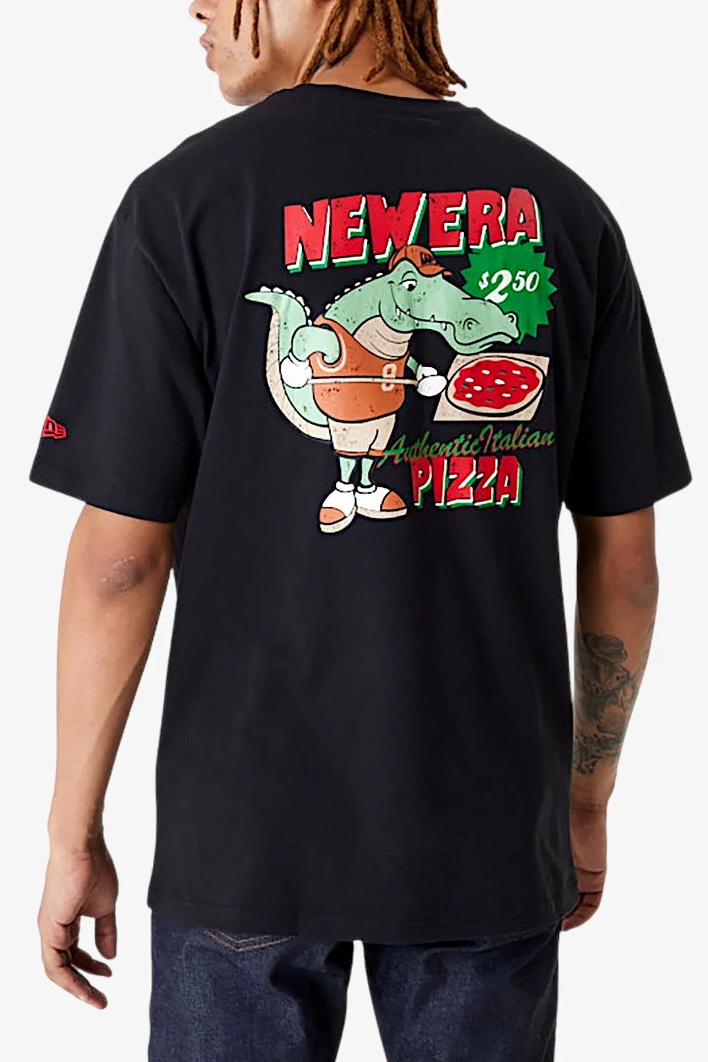 new era T-Shirt Maniche Corte Pizza Alligator